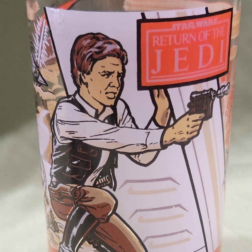 Star Wars Return of the Jedi Glass - Han Solo Glass 1983 Burger King